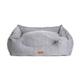 Bild in Galerie-Betrachter laden, Hundebett mit hohem Rand "Nordic" (hellgrau) in 3 Größen