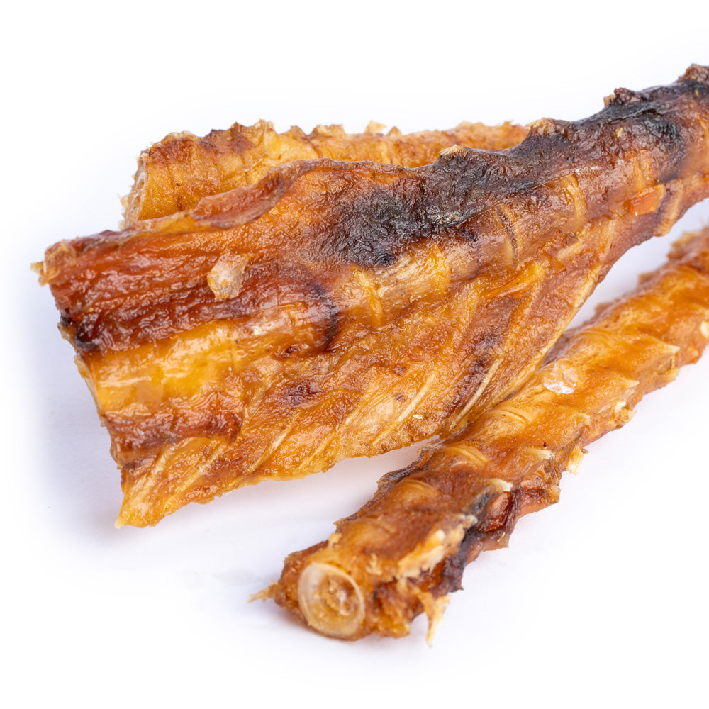 Getrocknete Lachsstücke für Hunde (90g oder 1.000g)