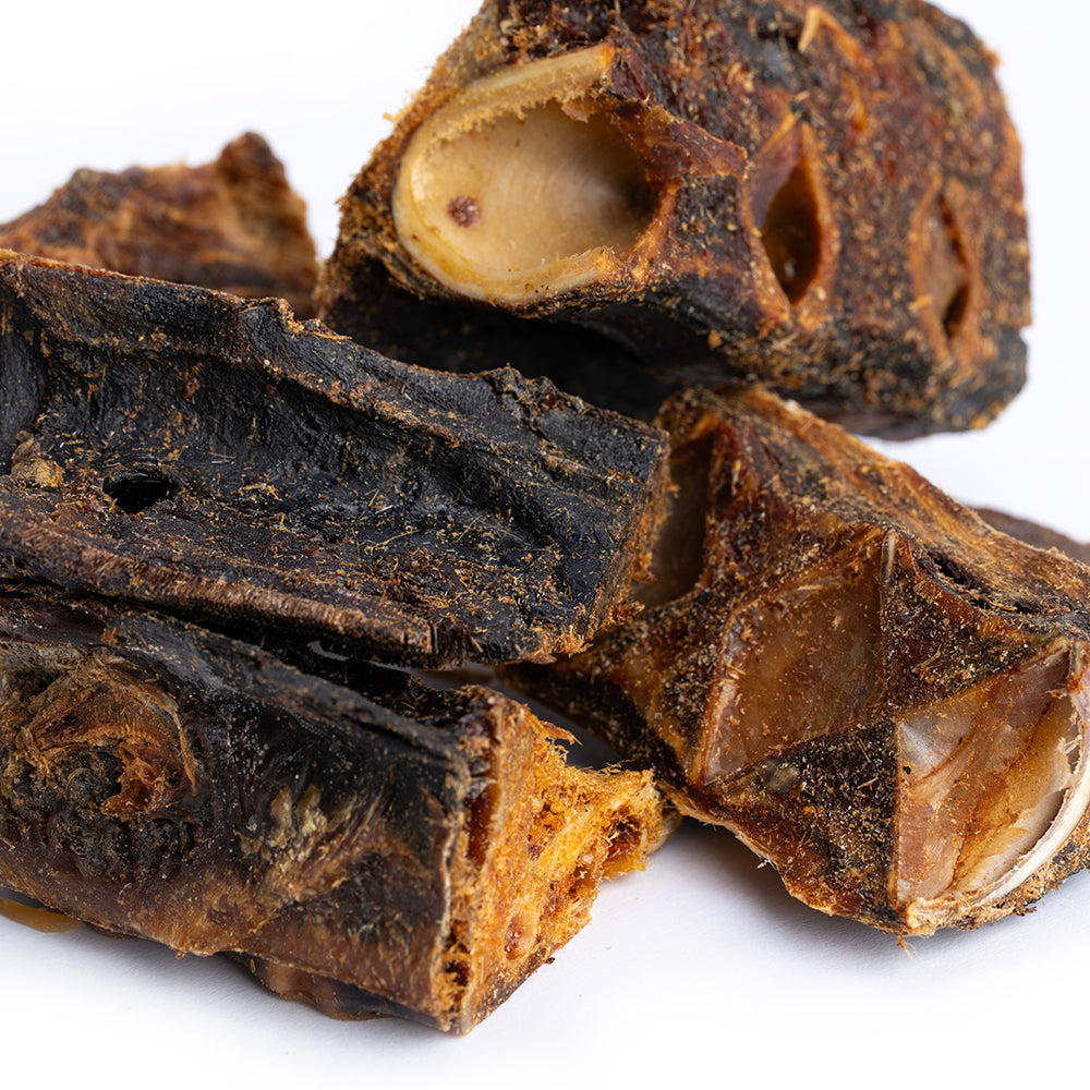 Kleine Thunfisch Knochen für Hunde (100g oder 1.000g)