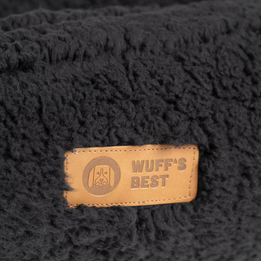 Kuschelbett Teddy (schwarz) Logodetails