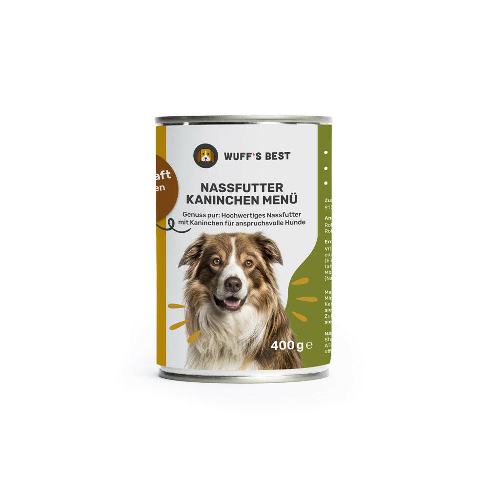 Nassfutter Kaninchen Menü – Wuff's Best