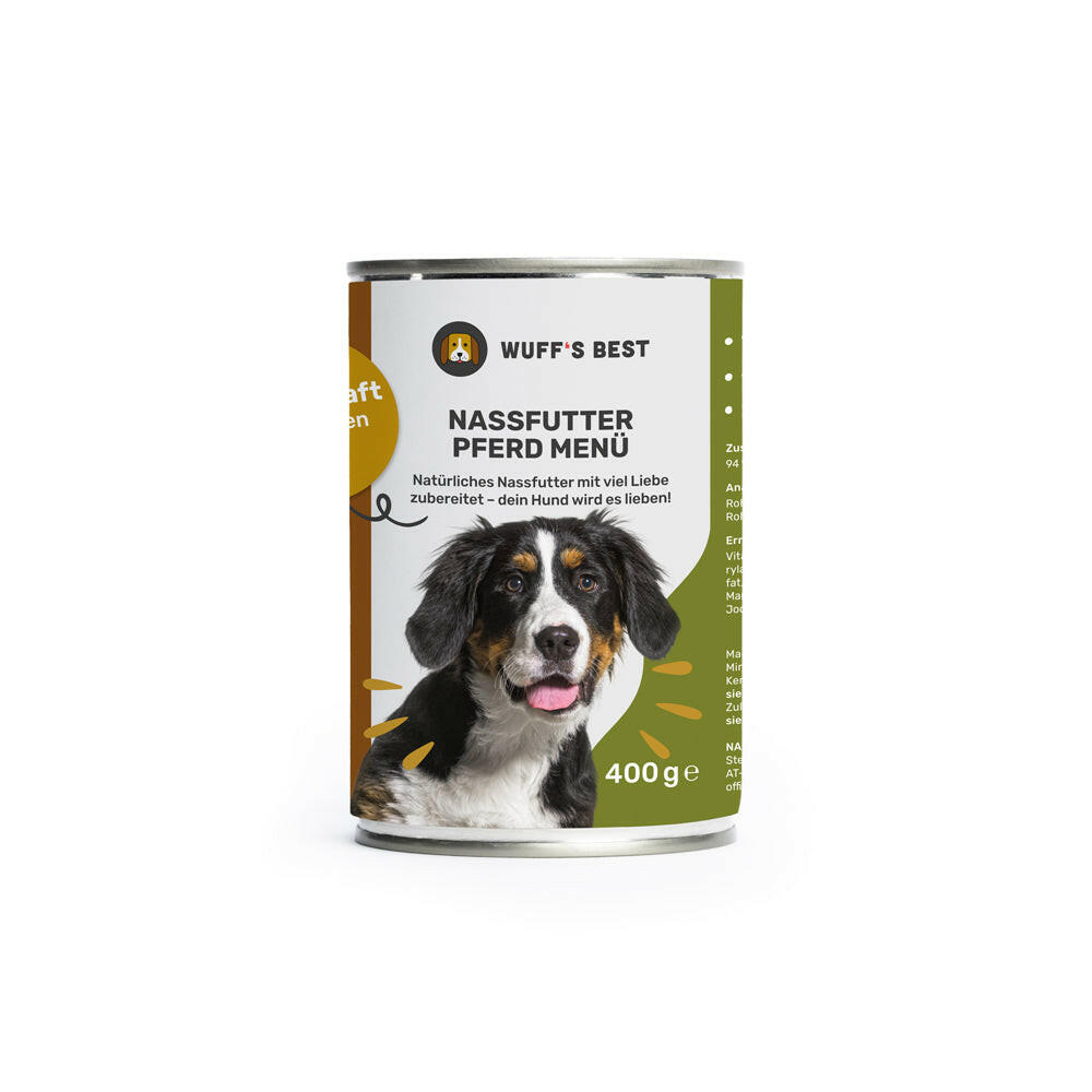 Nassfutter Pferd Men fr erwachsenen Hunde  Wuff's Best