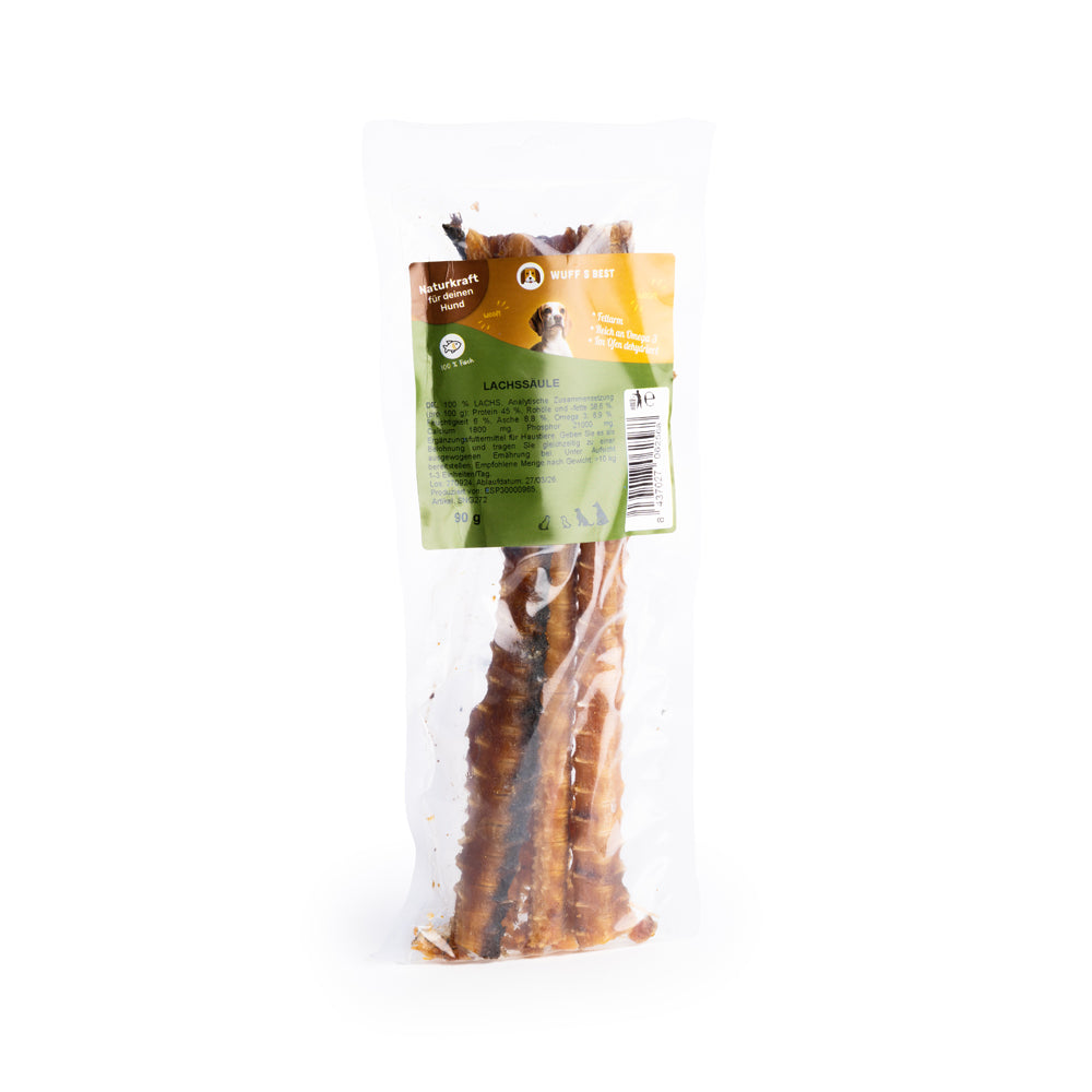 Getrocknete Lachsstücke für Hunde (90g oder 1.000g)