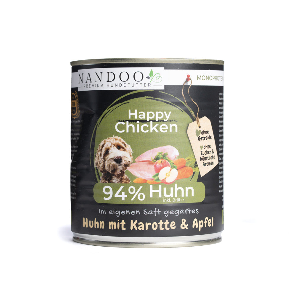 Nassfutter mit Huhn für den Hund