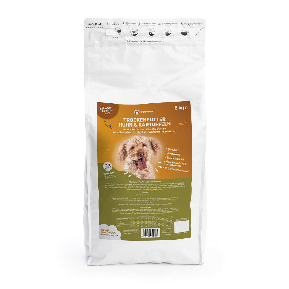 WuffsBest_Hundefutter_Huhn&Kartoffeln_5kg