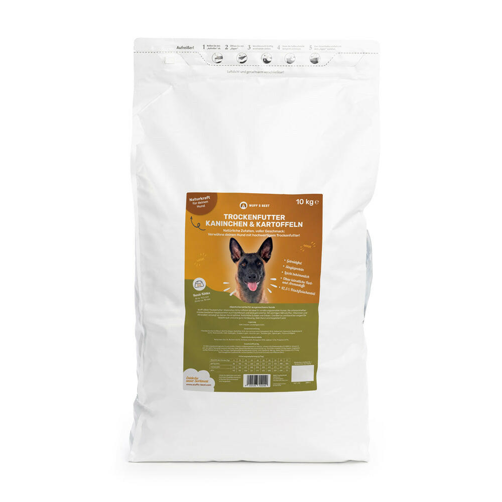 Trockenfutter mit Kaninchen und Kartoffeln – Wuff's Best