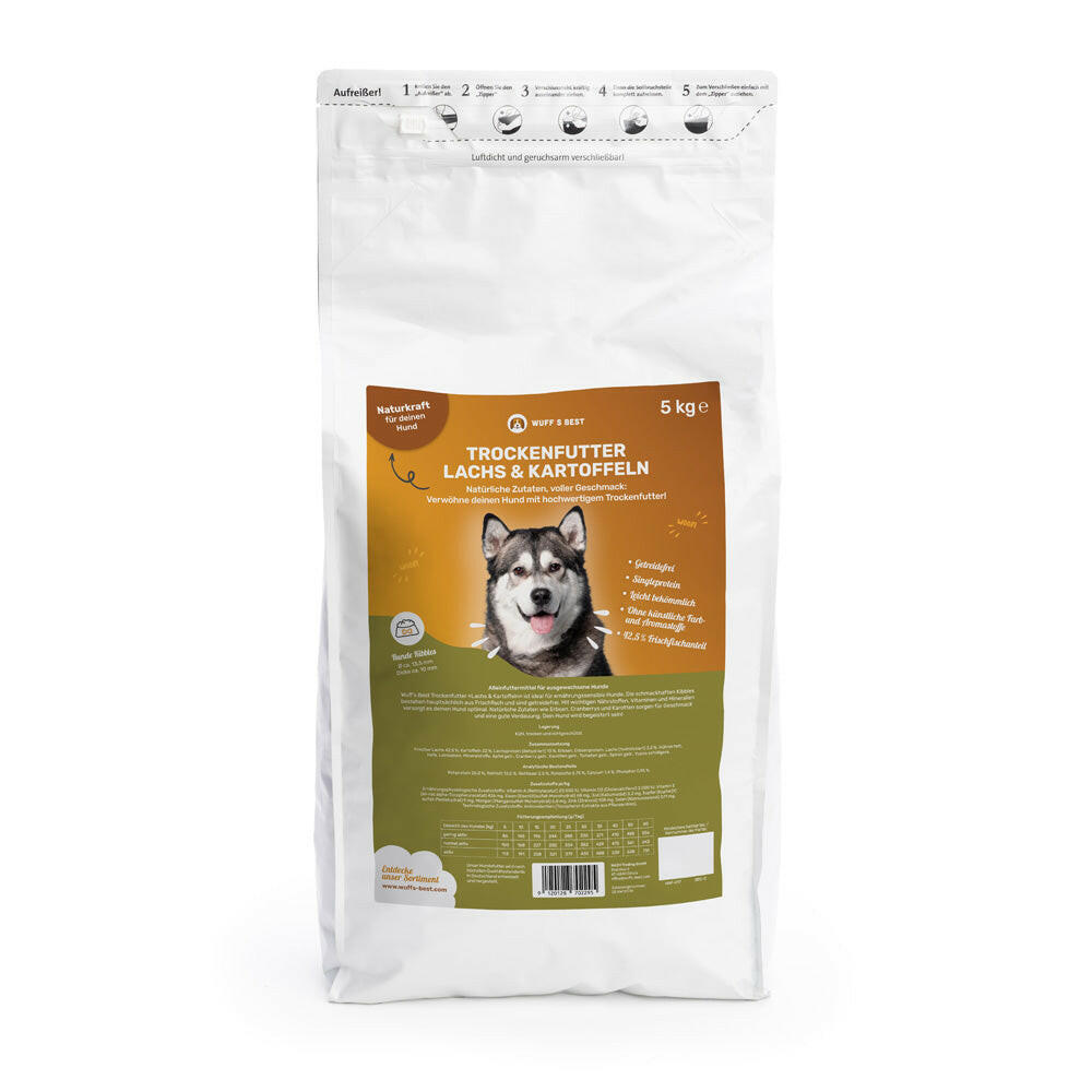 WuffsBest_Hundefutter_Lachs&Kartoffeln_5kg