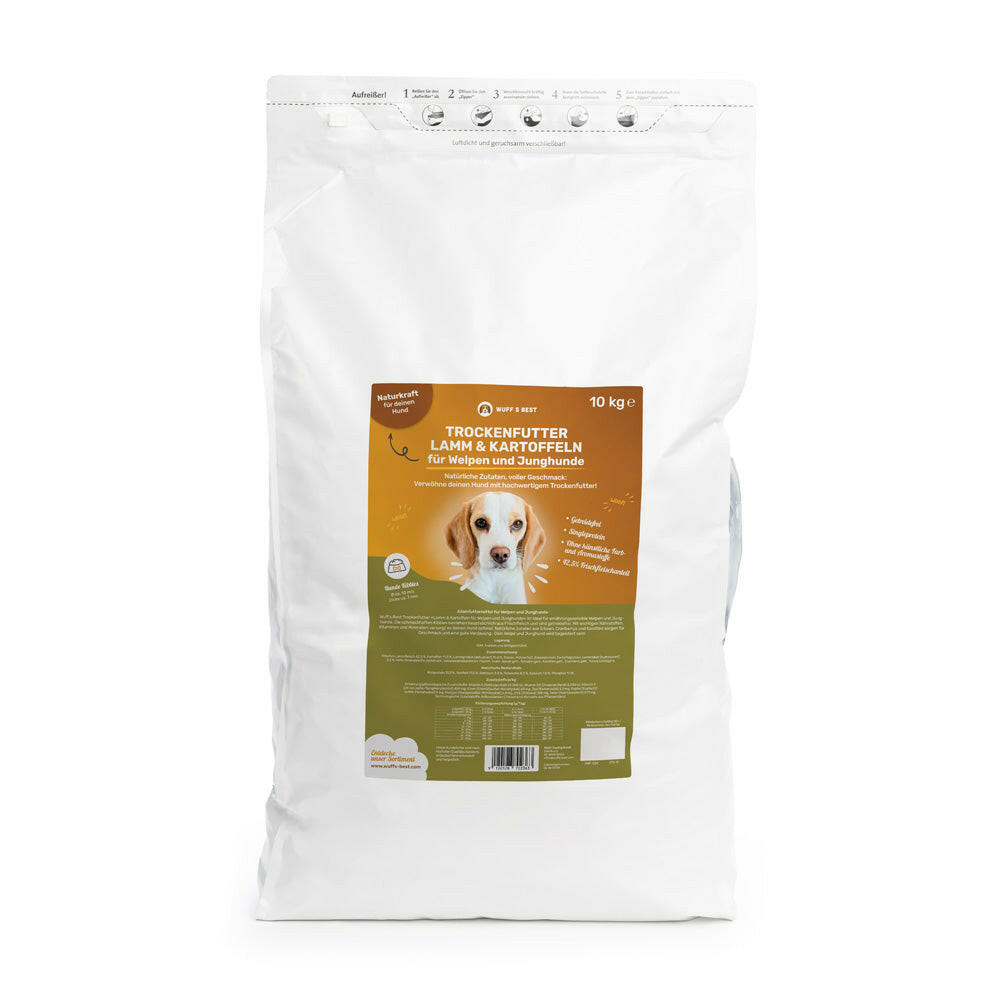 Hundefutter Lamm für Welpen & Junghunde – Wuff's Best